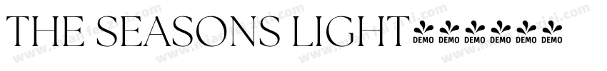 THE SEASONS LIGHT字体转换